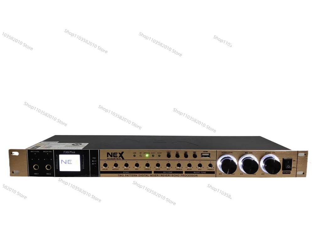 FX8 professional KTV karaoke/microphone anti-howling pre-effect device supports Bluetooth USB fiber input
FX8 professional KTV karaoke/microphone anti-howling pre-effect device supports Bluetooth USB fiber input
