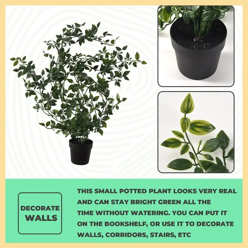 GOOD-1 Pack Artificial Hanging Plants Fake Potted Plants For Indoor Outdoor Shelf Wall Decor
GOOD-1 Pack Artificial Hanging Plants Fake Potted Plants For Indoor Outdoor Shelf Wall Decor