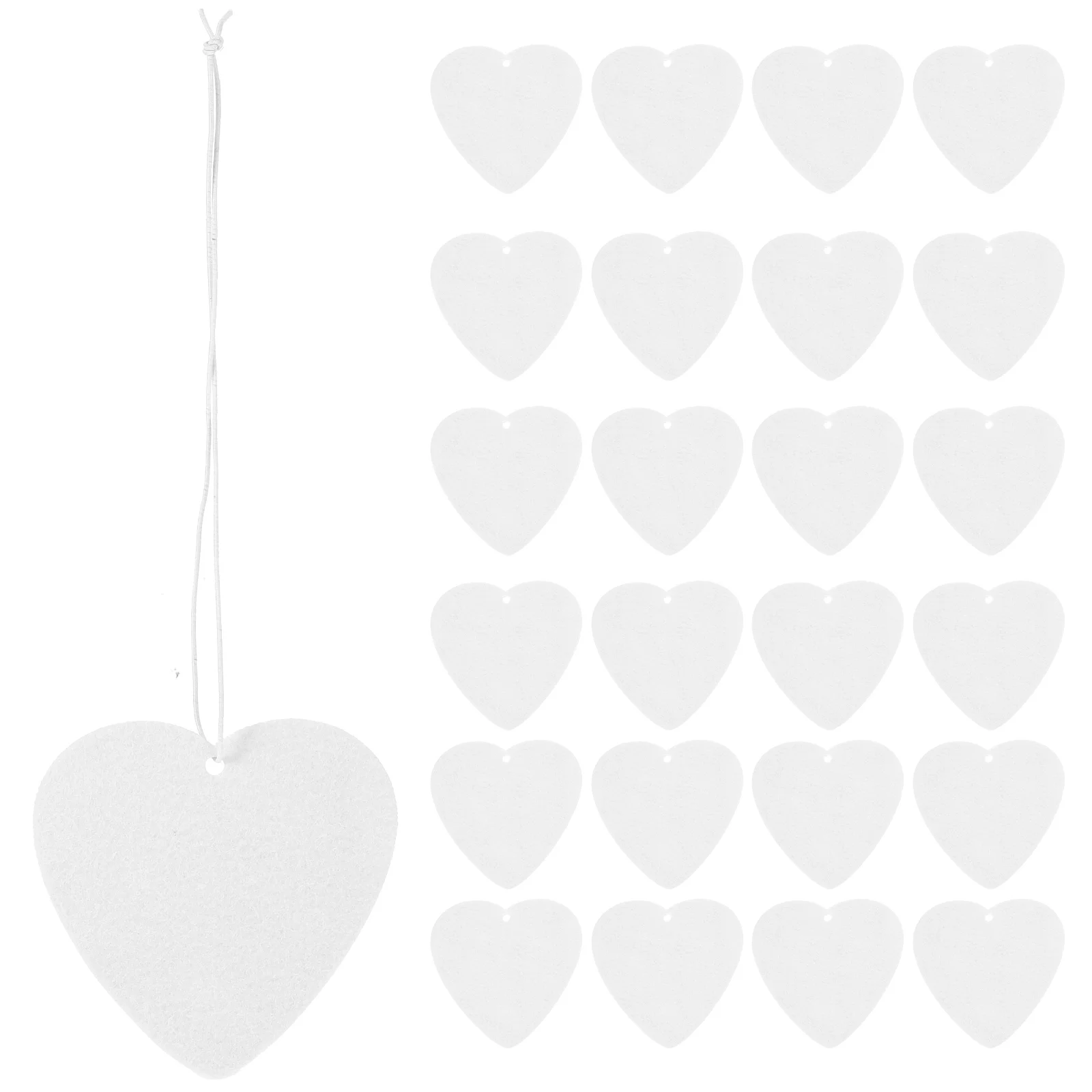 50Pcs Heart Shaped Felt Blank Sheets Set Elastic Rope Diy Sublimation Heat Transfer Air Freshener Car Interior Accessories
50Pcs Heart Shaped Felt Blank Sheets Set Elastic Rope Diy Sublimation Heat Transfer Air Freshener Car Interior Accessories