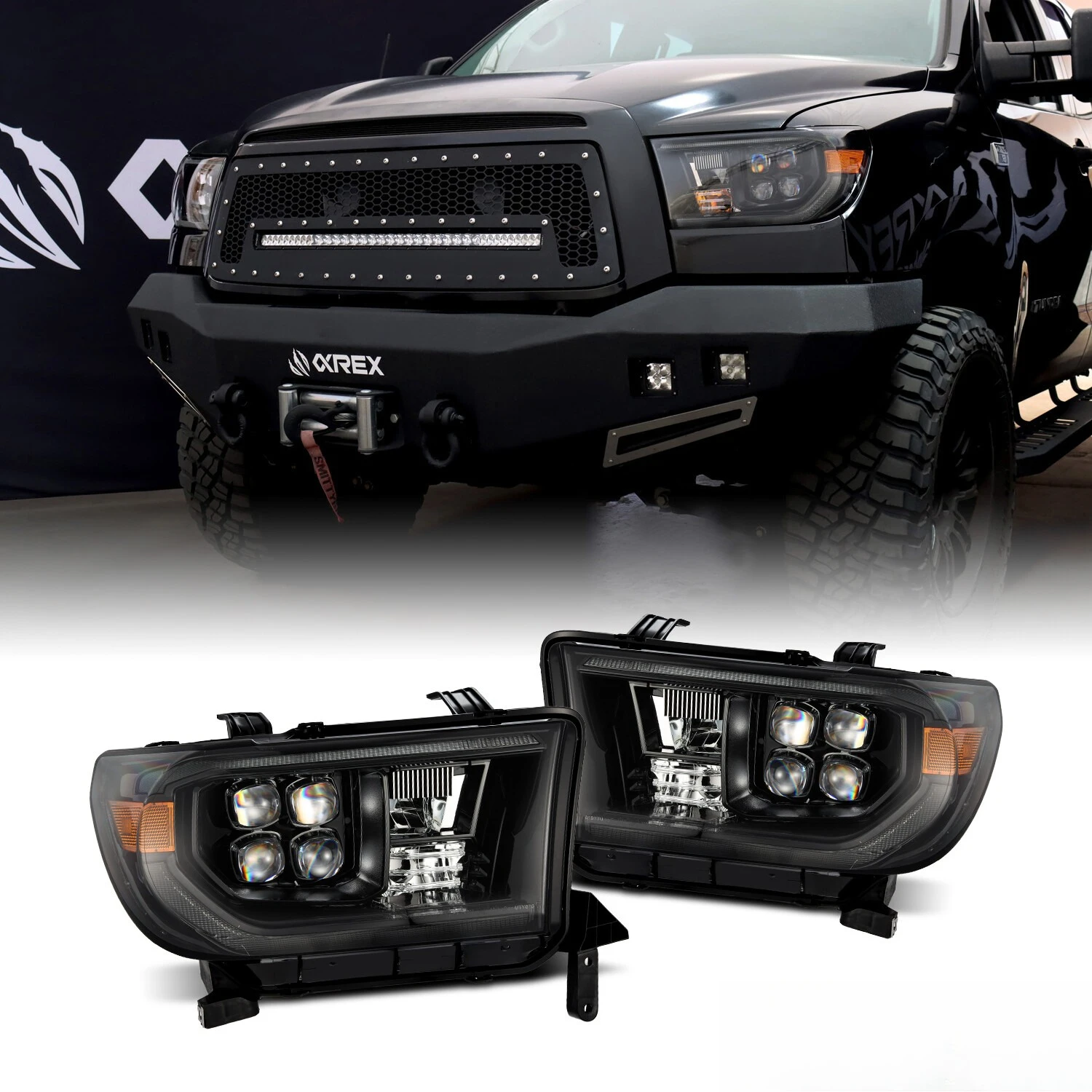 For 07-13 Toyota Tundra/08-17 Sequoia G2 NOVA-Series LED Headlights Alpha-Black
For 07-13 Toyota Tundra/08-17 Sequoia G2 NOVA-Series LED Headlights Alpha-Black