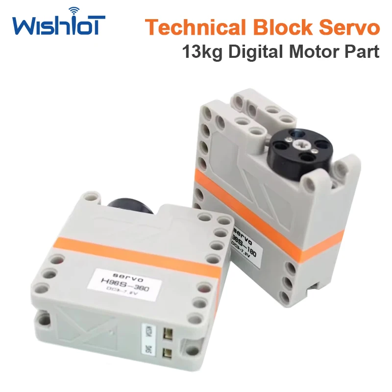 13KG Building Block Servo Motor 180 360 Degree High Torque Digital Metal Gear Compatible with legoeds DIY Robot MOC Car Vehicles
13KG Building Block Servo Motor 180 360 Degree High Torque Digital Metal Gear Compatible with legoeds DIY Robot MOC Car Vehicles