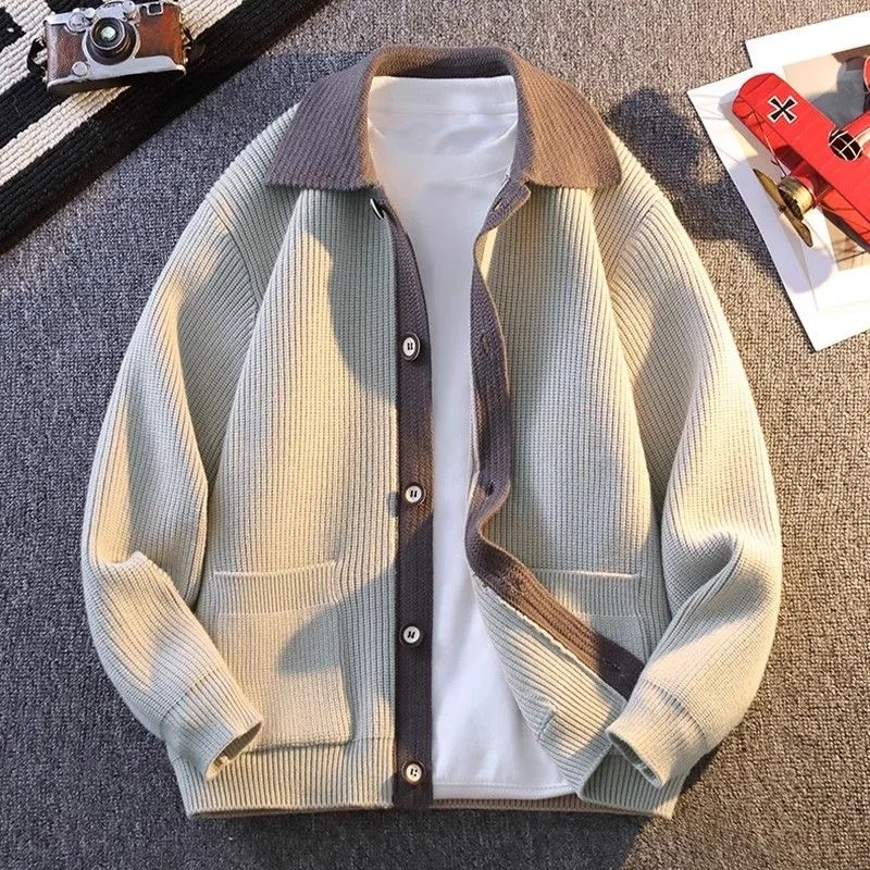 2025 Spring and Autumn Fashion Trend Solid Color Retro Cardigan Sweater Men's Casual Loose Comfortable Sports Large Size Coat
2025 Spring and Autumn Fashion Trend Solid Color Retro Cardigan Sweater Men's Casual Loose Comfortable Sports Large Size Coat