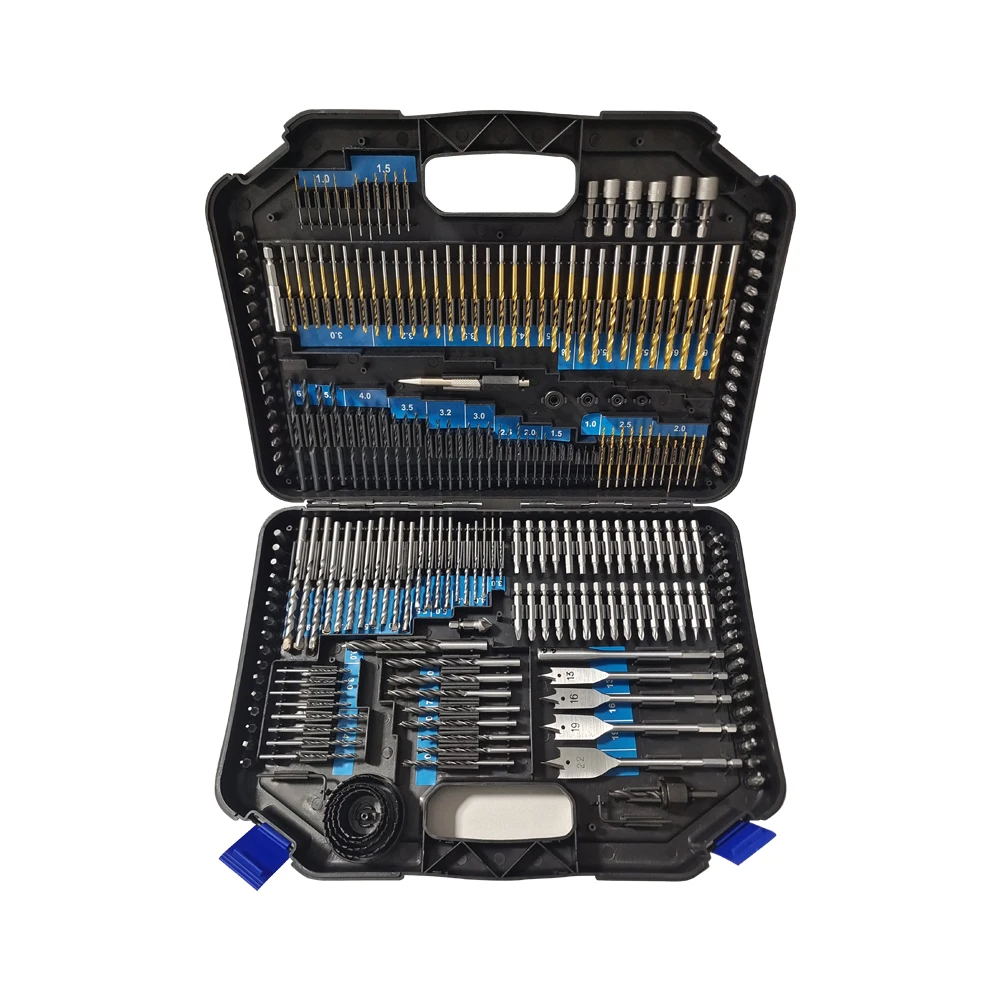 Wholesale 246PCS Metric Combination Drill Bit Set Hot Sales All Sizes DIY Most Complete Tools For Metal Wood Masonry
Wholesale 246PCS Metric Combination Drill Bit Set Hot Sales All Sizes DIY Most Complete Tools For Metal Wood Masonry