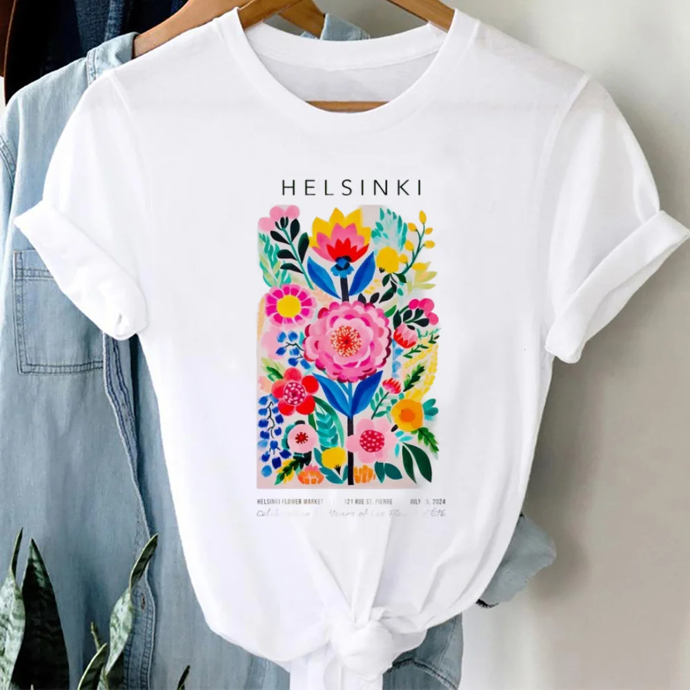 Pattern O-Neck T-Shirt Style Trendy Short Sleeved 2025 Fashion Trend Basic Casual Cartoon Flower Top Women's Printed T-Shirt
Pattern O-Neck T-Shirt Style Trendy Short Sleeved 2025 Fashion Trend Basic Casual Cartoon Flower Top Women's Printed T-Shirt