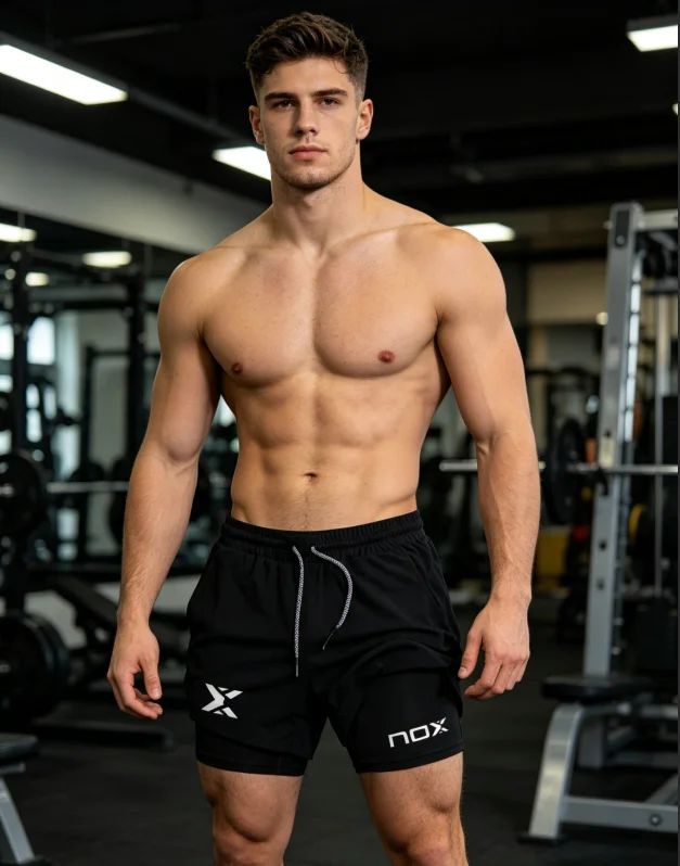 Men's 2-in-1 NOX Print Sports Shorts Quick Dry Training Running Shorts with Liner
Men's 2-in-1 NOX Print Sports Shorts Quick Dry Training Running Shorts with Liner