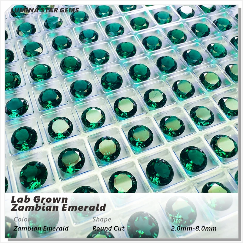 Lab Grown Zambian Emeralds Round Cut Hydrothermal Hand Cutting For Jewelry Setting&Custom Design Selectable AGL Certificate
Lab Grown Zambian Emeralds Round Cut Hydrothermal Hand Cutting For Jewelry Setting&Custom Design Selectable AGL Certificate