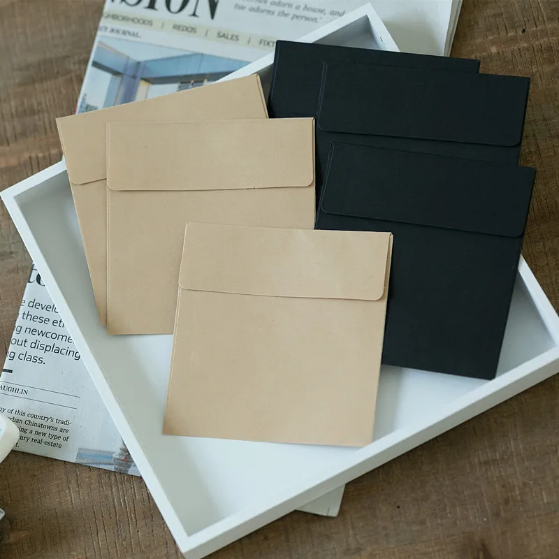 50pcs/lot Vintage Mini Envelopes 10cm*10cm Craft & Black Envelopes European Style Envelope For Card Wedding Scrapbooking Gift
50pcs/lot Vintage Mini Envelopes 10cm*10cm Craft & Black Envelopes European Style Envelope For Card Wedding Scrapbooking Gift