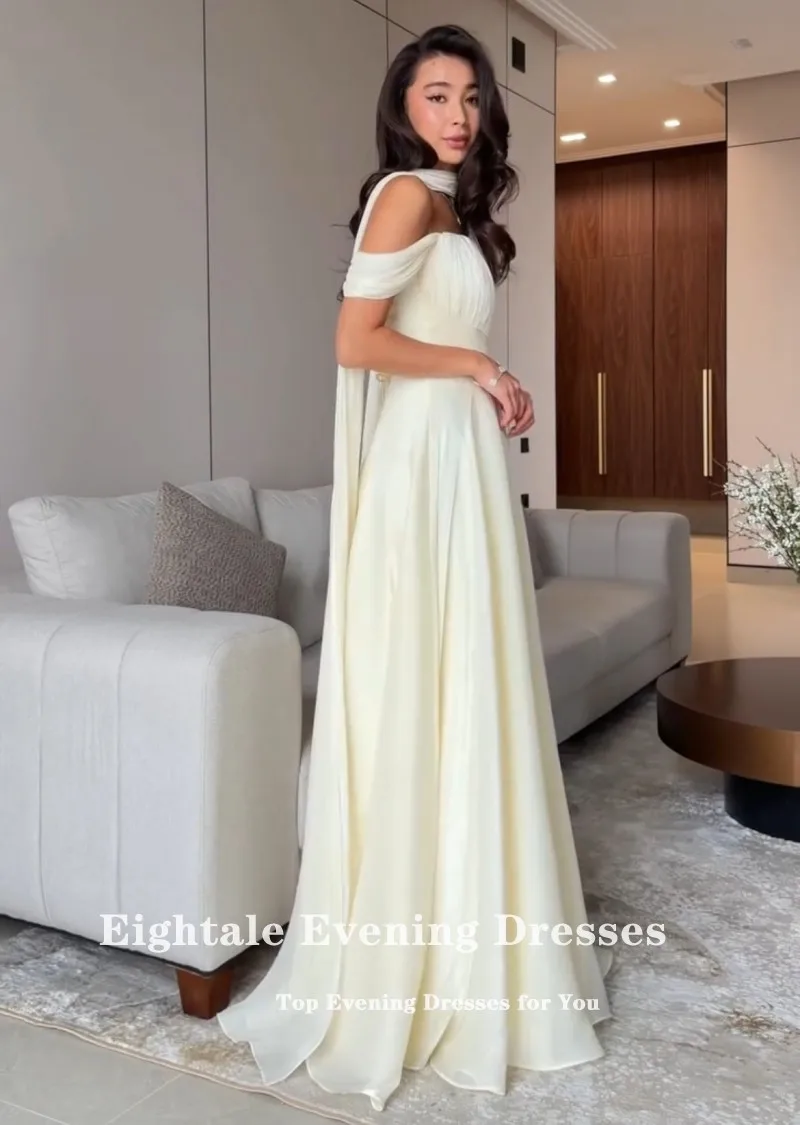 Eightale Arabic Evening Dress Strapless Customized Muslim Floor Length A-Line Pleats Prom Wedding Party Gown
Eightale Arabic Evening Dress Strapless Customized Muslim Floor Length A-Line Pleats Prom Wedding Party Gown