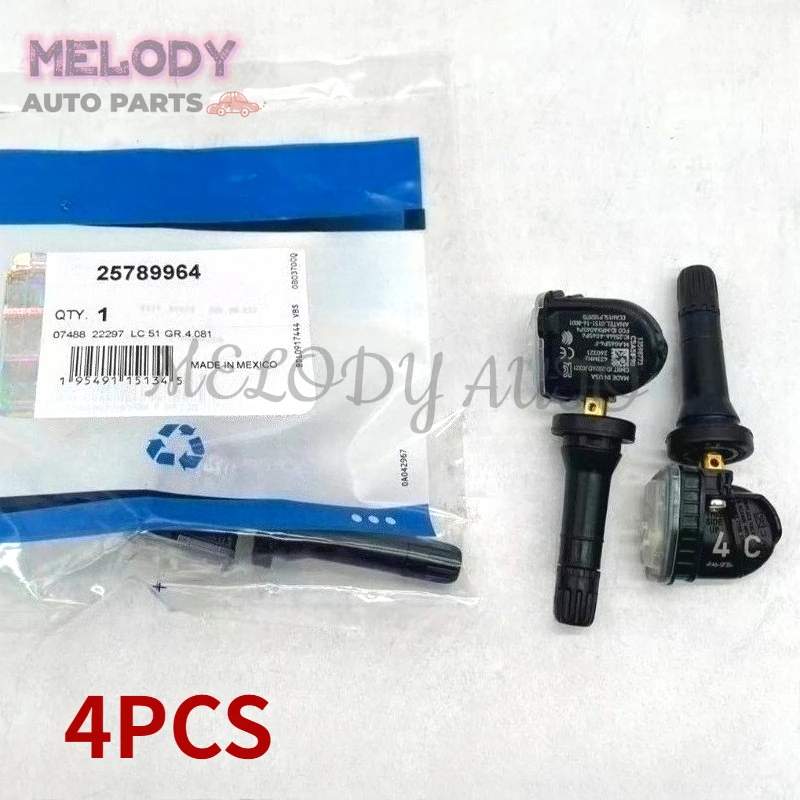 4PCS 25789964 22853740 20922901 433MHZ TMPS Tire Pressure Sensor For Chevrolet Caprice Aveo Malibu Cadillac SRX
4PCS 25789964 22853740 20922901 433MHZ TMPS Tire Pressure Sensor For Chevrolet Caprice Aveo Malibu Cadillac SRX