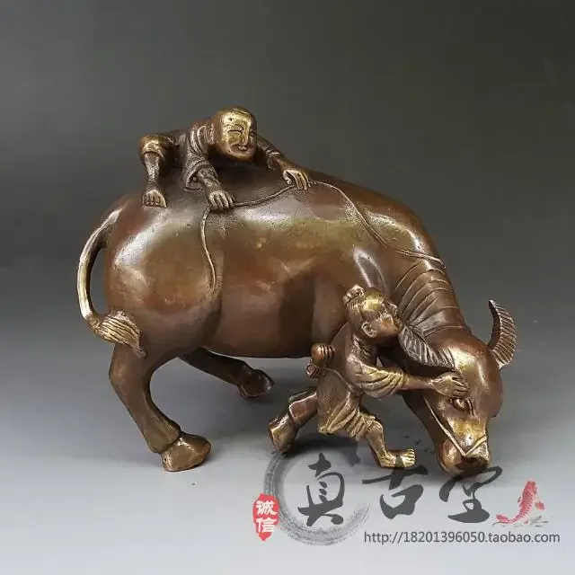 2 Children Play With Cattle Home Decoration Chinese Brass Cow Statue Furnishing Articles Manualidades Souvenirs
2 Children Play With Cattle Home Decoration Chinese Brass Cow Statue Furnishing Articles Manualidades Souvenirs