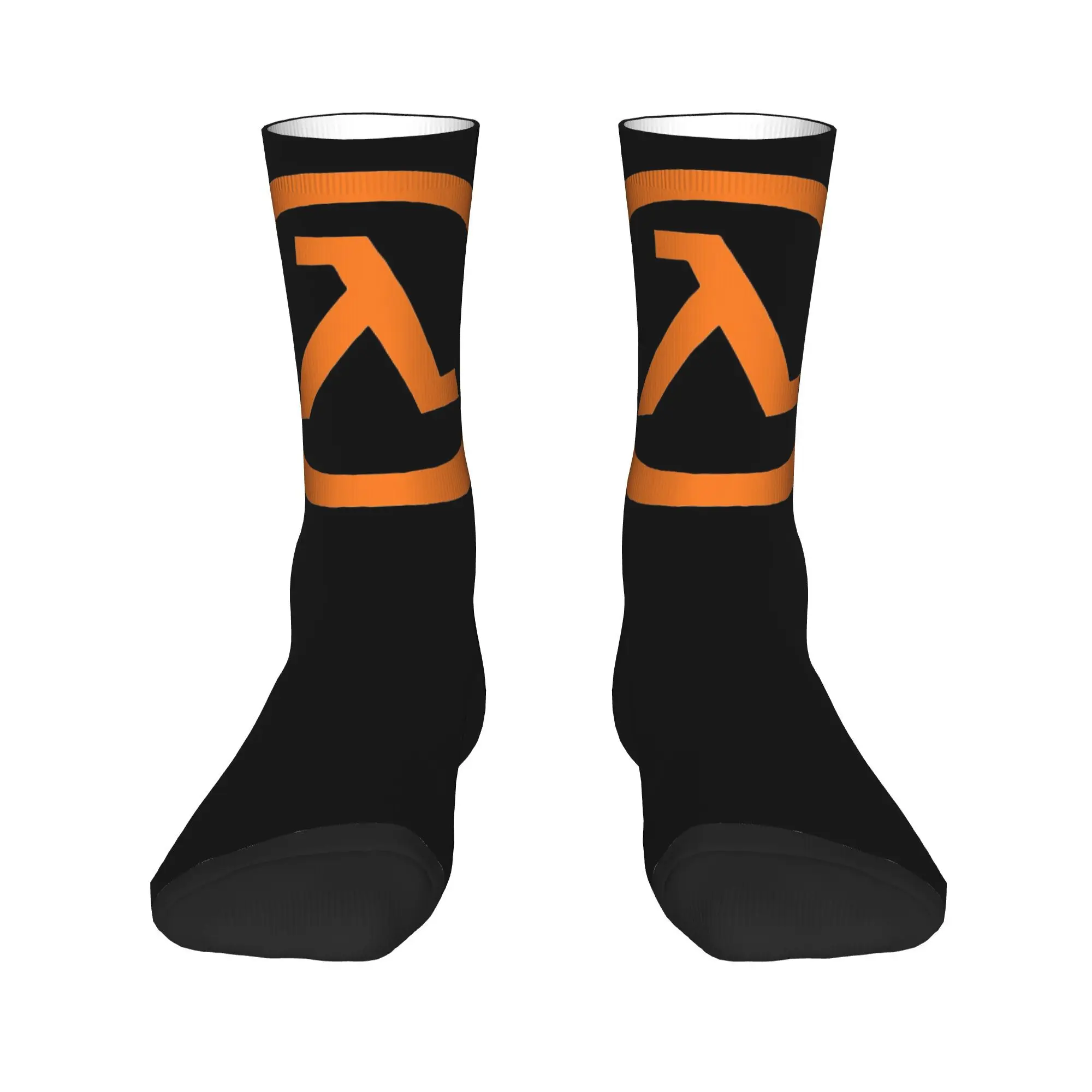 Носки Lambda Half Life, супер мягкие чулки в стиле Харадзюку, всесезонные длинные носки, аксессуары для подарков унисекс 
Носки Lambda Half Life, супер мягкие чулки в стиле Харадзюку, всесезонные длинные носки, аксессуары для подарков унисекс