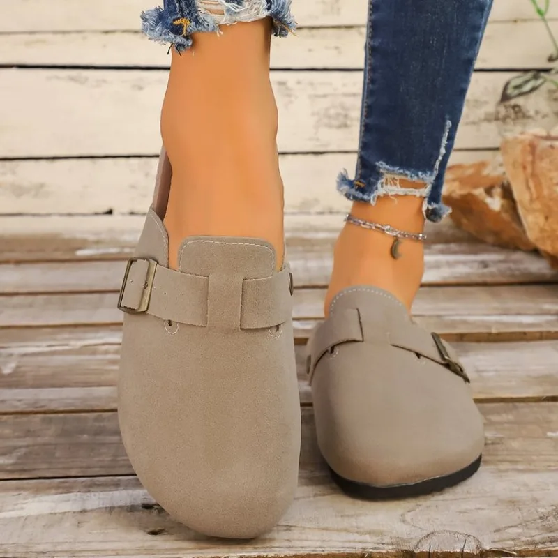 Fashion Gold Woven Buckle Clogs for Women 2026 Summer Closed Toe Cork Sole Mule Shoes Woman Non-slip Flat Heels Half Slippers
Fashion Gold Woven Buckle Clogs for Women 2026 Summer Closed Toe Cork Sole Mule Shoes Woman Non-slip Flat Heels Half Slippers