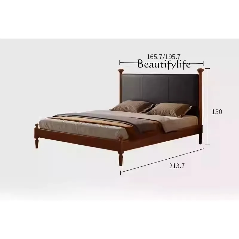 X36 Medieval Style Solid Wood Bed Master Bedroom Modern Simple Double Bed French Retro Style Cherry Wood
X36 Medieval Style Solid Wood Bed Master Bedroom Modern Simple Double Bed French Retro Style Cherry Wood