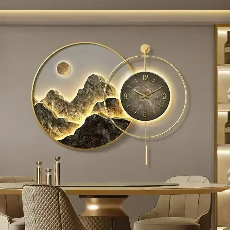 【2026】Decorative Painting With Clock Back Hanging Painting High-end Living Room Landscape Light Mural Clocks Wall Home De
【2026】Decorative Painting With Clock Back Hanging Painting High-end Living Room Landscape Light Mural Clocks Wall Home De