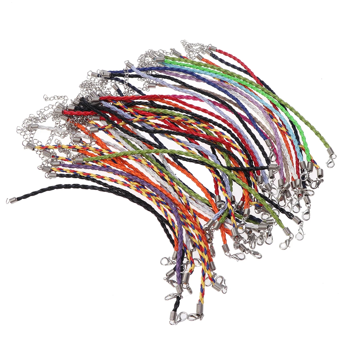 50 Pcs Lobster Buckle Cords Retro Plaited Sturdy Colorful DIY Bracelet Making Material Jewelry Craft Gifts
50 Pcs Lobster Buckle Cords Retro Plaited Sturdy Colorful DIY Bracelet Making Material Jewelry Craft Gifts