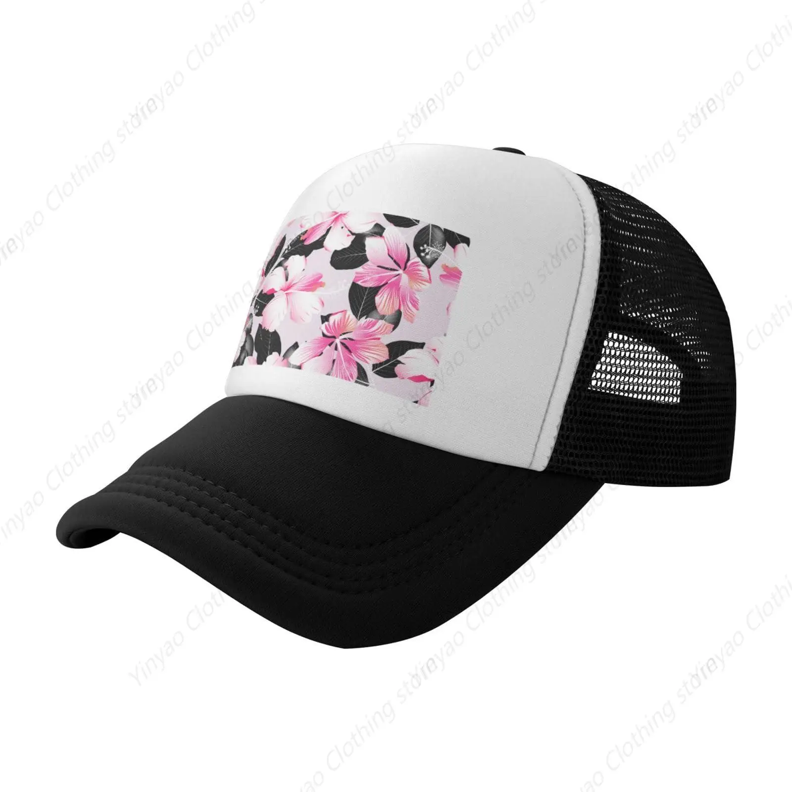 Hibiscus Print Black Mesh Breathable Baseball Cap Sun Hat For Men And Women Outdoor Sports Truck Cap
Hibiscus Print Black Mesh Breathable Baseball Cap Sun Hat For Men And Women Outdoor Sports Truck Cap