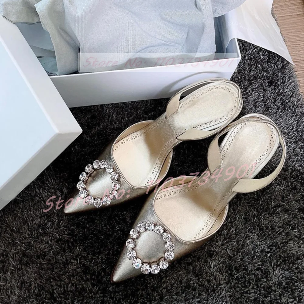 Satin Pointy Toe Crystals Sandals Women Sexy Back Strap Big Size Stiletto High Heels Shoes Ladies Elegant Chic 9.5CM Sandals
Satin Pointy Toe Crystals Sandals Women Sexy Back Strap Big Size Stiletto High Heels Shoes Ladies Elegant Chic 9.5CM Sandals