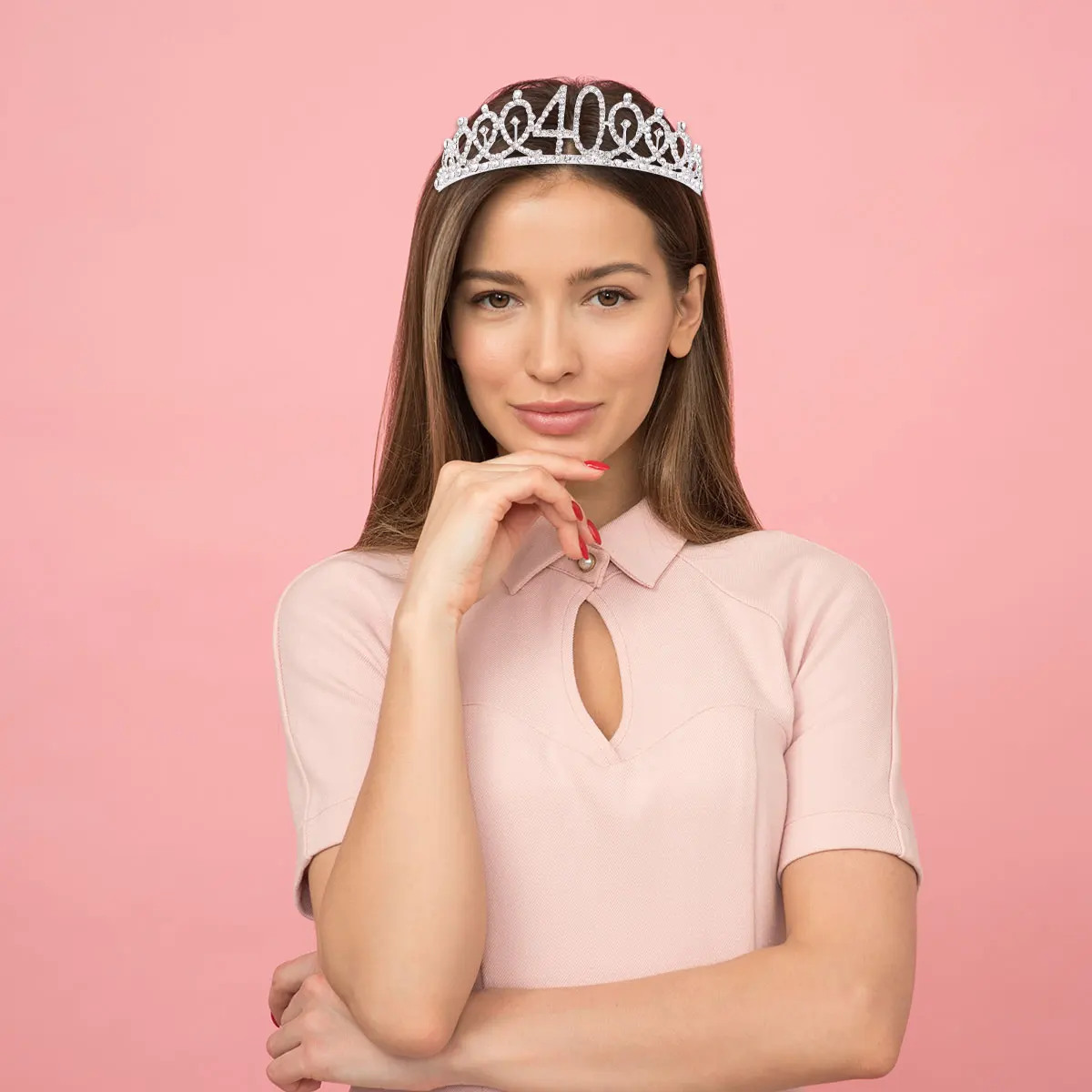 Birthday Crown Tiara Queen Decorations 40th Alloy Rhinestone Headband Number Crowns for Party Engagement Glamorous
Birthday Crown Tiara Queen Decorations 40th Alloy Rhinestone Headband Number Crowns for Party Engagement Glamorous