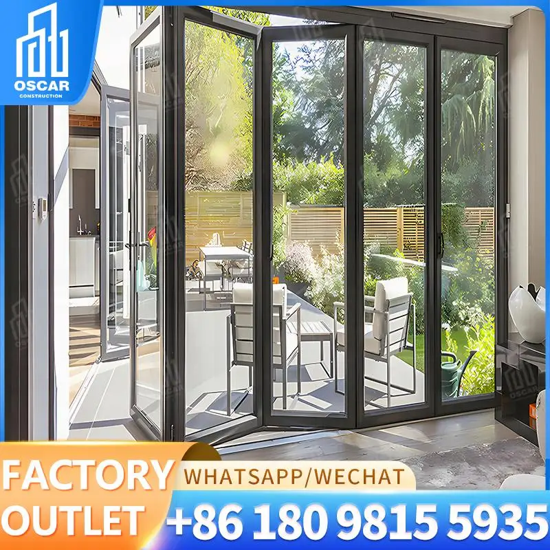 Customizable Multi function Accordion style Bifold Door Ideal for European Commercial Spaces Factory made 
Customizable Multi function Accordion style Bifold Door Ideal for European Commercial Spaces Factory made