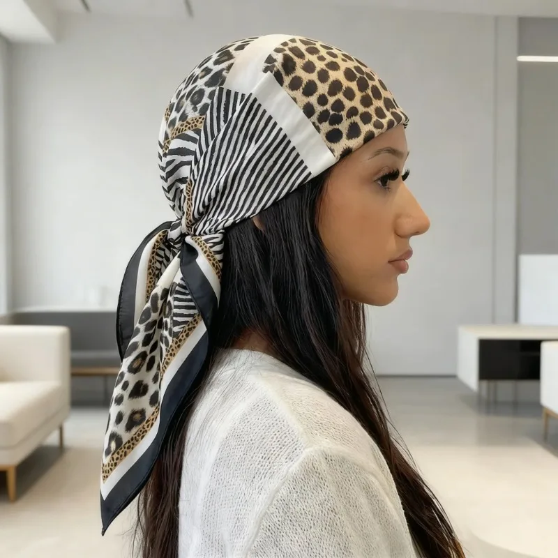 Luxury Brand Leopard Print Square Satin Scarf for Women Hijab Hair Bands 70cm Neckerchief Female Satin Shawl Ribbon Headband
Luxury Brand Leopard Print Square Satin Scarf for Women Hijab Hair Bands 70cm Neckerchief Female Satin Shawl Ribbon Headband