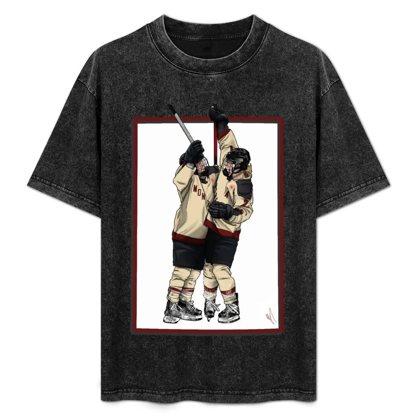 Marie-Philip Poulin and Laura Stacey, PWHL Montreal T-Shirt Basic Comfort Fit T-Shirt for Men
Marie-Philip Poulin and Laura Stacey, PWHL Montreal T-Shirt Basic Comfort Fit T-Shirt for Men