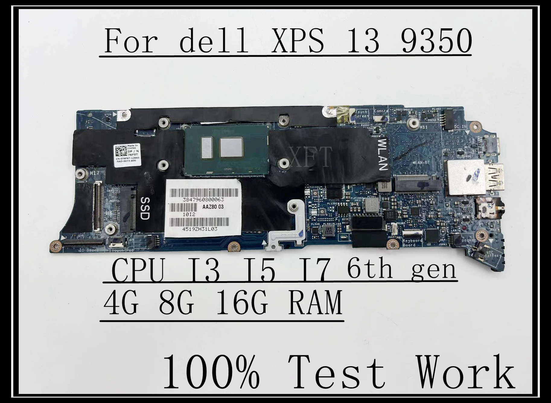 Материнская плата P54G для ноутбука dell XPS 13, 9350 дюйма, с процессором I3 I5 I7, 4 ГБ/8 ГБ/16 ГБ ОЗУ, 100% протестированная работа
Материнская плата P54G для ноутбука dell XPS 13, 9350 дюйма, с процессором I3 I5 I7, 4 ГБ/8 ГБ/16 ГБ ОЗУ, 100% протестированная работа
