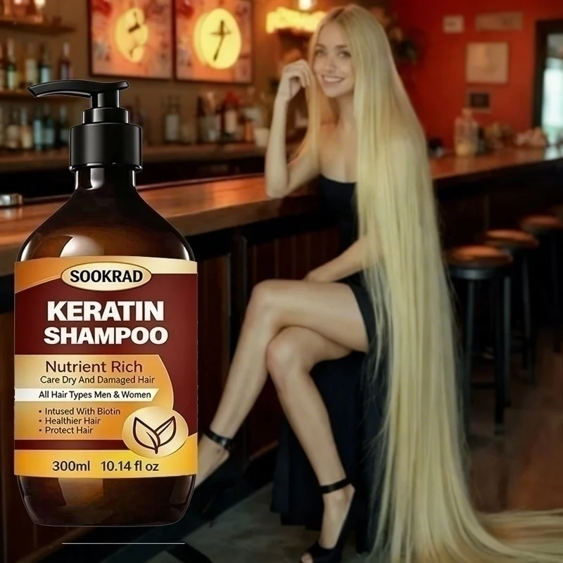 Keratin Shampoo, Repair Dry Damaged Hair, Nutrient Rich, Protect Hair, For All Hair, 10.14fl oz
Keratin Shampoo, Repair Dry Damaged Hair, Nutrient Rich, Protect Hair, For All Hair, 10.14fl oz
