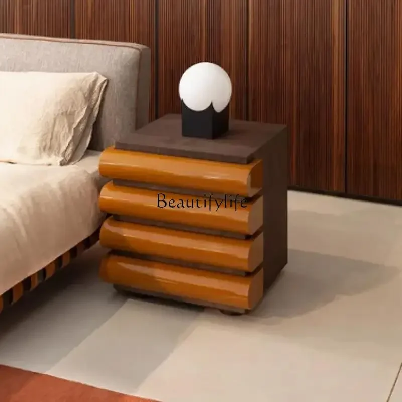 Modern simple bedside table Italian minimalist large capacity storage creative chest of drawers chest of drawers
Modern simple bedside table Italian minimalist large capacity storage creative chest of drawers chest of drawers