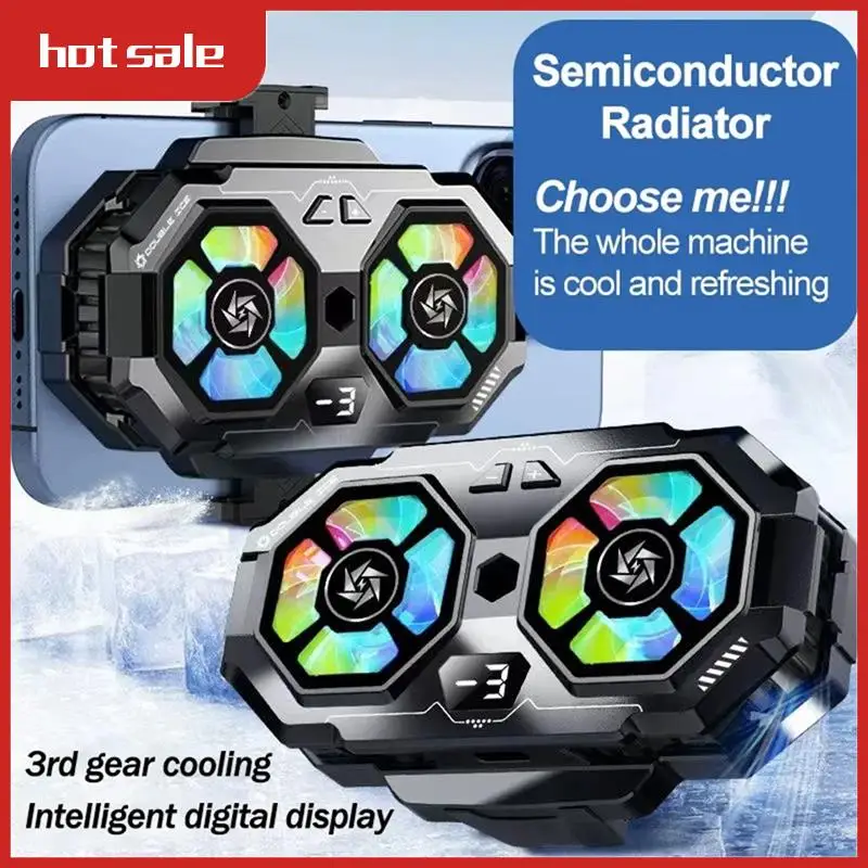 SL-22 Universal Dual-Core Radiator Semiconductor Icing Cooling Sound Digital Display Mobile Phone Cooling Radiator
SL-22 Universal Dual-Core Radiator Semiconductor Icing Cooling Sound Digital Display Mobile Phone Cooling Radiator