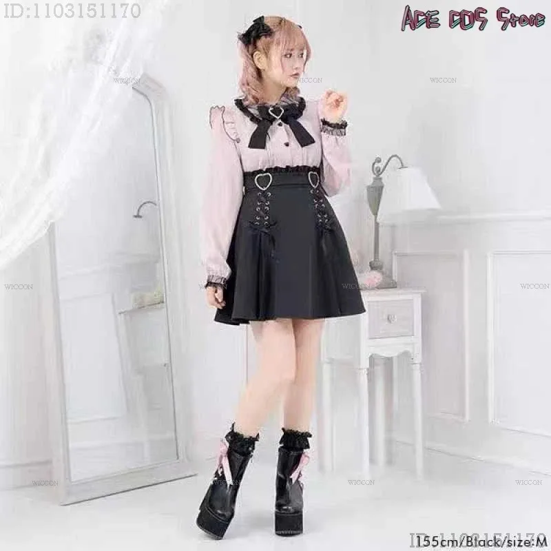 25COSJirai kei Лолита Топ для девочек Женская блузка с бантом Kawii Розовая, черная, белая блузка Рубашка с длинными рукавами Y2K Симпатичная милая японская студентка
25COSJirai kei Лолита Топ для девочек Женская блузка с бантом Kawii Розовая, черная, белая блузка Рубашка с длинными рукавами Y2K Симпатичная милая японская студентка