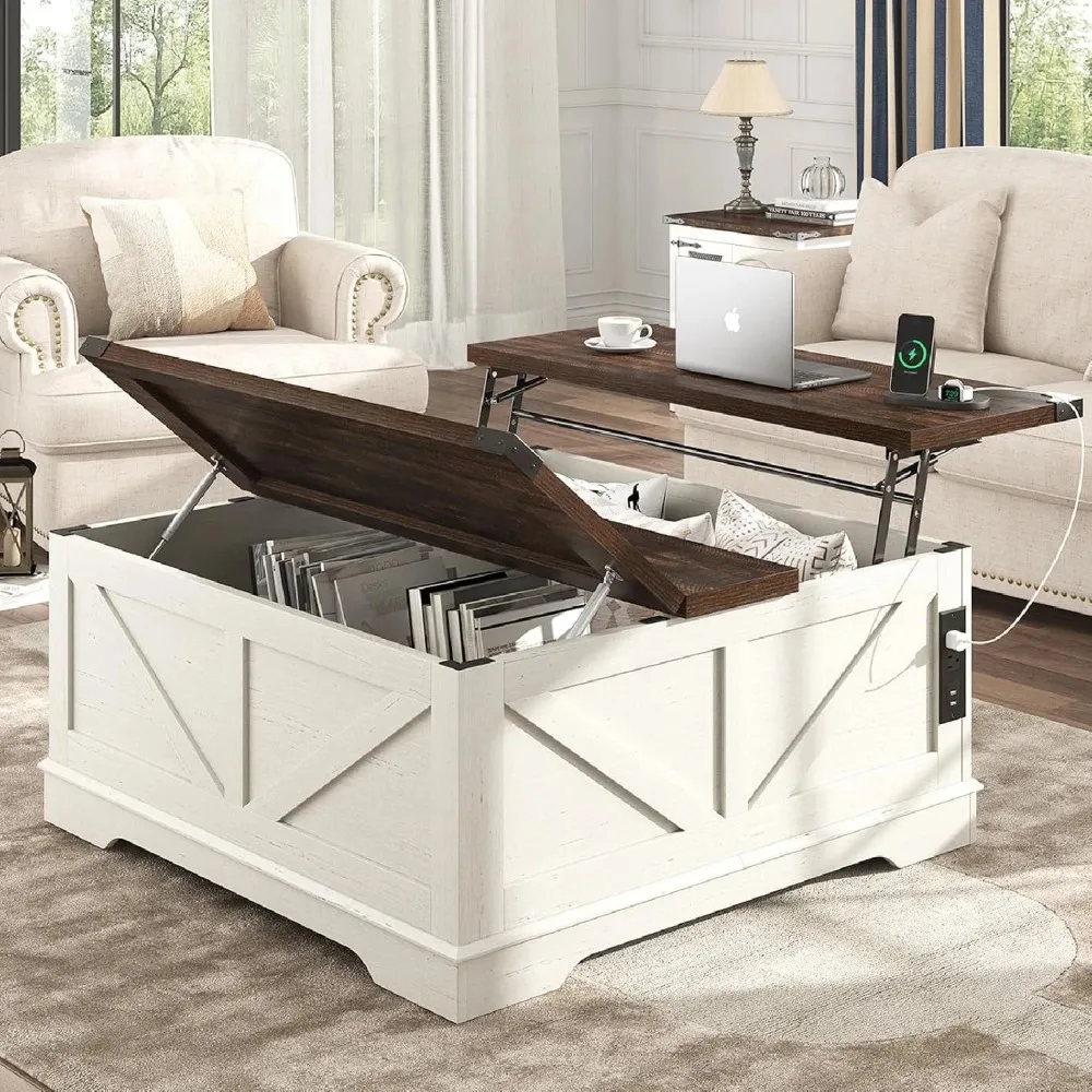 40 Inch Large Farmhouse Lift-Up Coffee Table with Power Outlet and Hidden Storage, Multifunctional Lift-Up Wooden Coffee Table
40 Inch Large Farmhouse Lift-Up Coffee Table with Power Outlet and Hidden Storage, Multifunctional Lift-Up Wooden Coffee Table