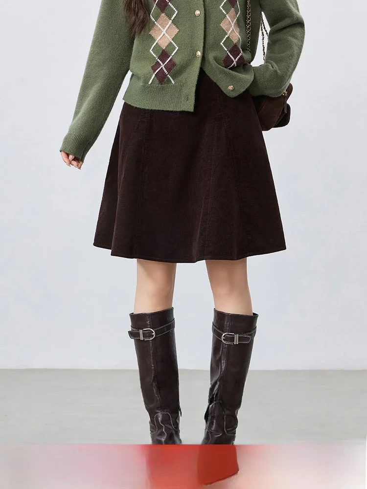High Waist A-Line Skirt Women's plus Size Winter New Style Slimming Retro Anti-Aging Short Skirt Commute Cotton Blend
High Waist A-Line Skirt Women's plus Size Winter New Style Slimming Retro Anti-Aging Short Skirt Commute Cotton Blend
