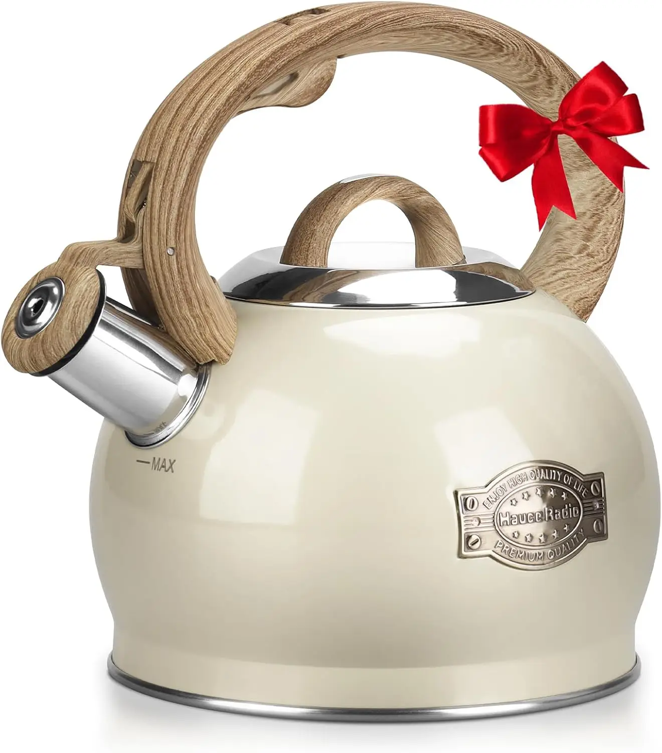 Teapot for Stovetop, 2.1 Quart Stove Top Whistling Tea Kettle, Teapot Kettles with Food Grade Stainless Steel and Wood Pattern F
Teapot for Stovetop, 2.1 Quart Stove Top Whistling Tea Kettle, Teapot Kettles with Food Grade Stainless Steel and Wood Pattern F