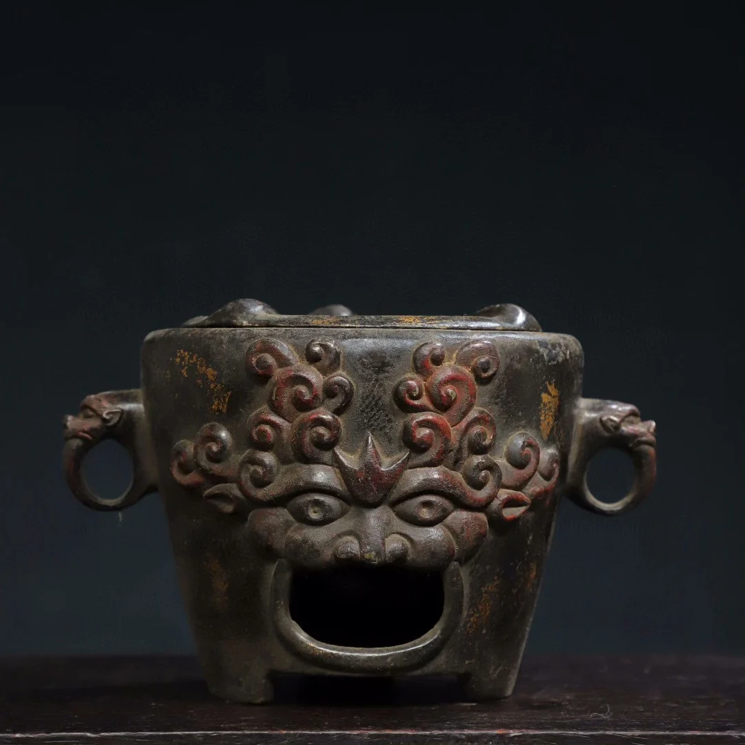 Vintage brass barbecue grill mini cooking tea stove wine warmer Small brazier heating painted ornaments animal face antique col
Vintage brass barbecue grill mini cooking tea stove wine warmer Small brazier heating painted ornaments animal face antique col