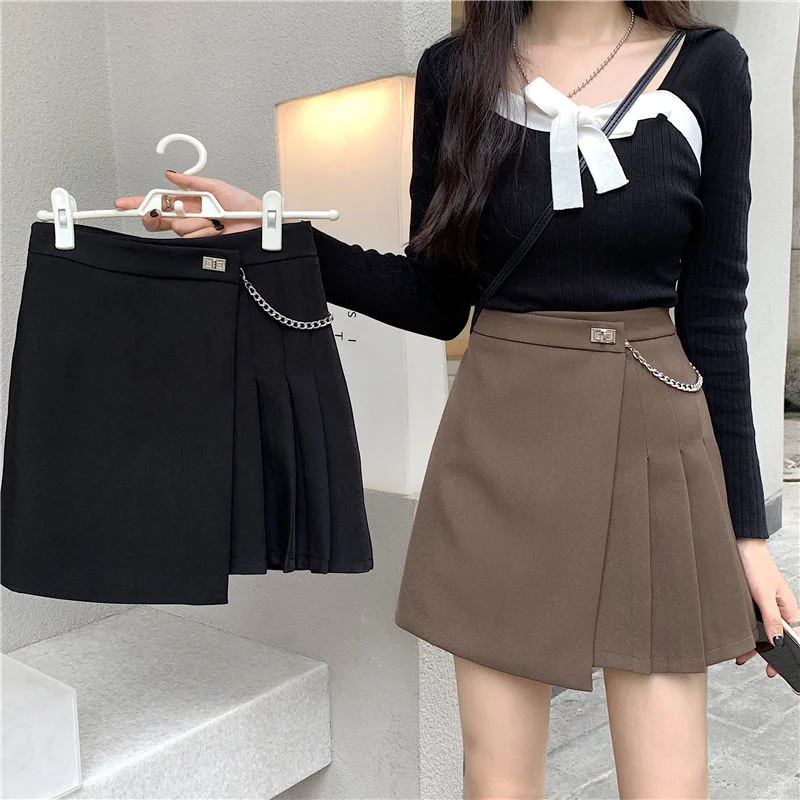 Design Small Skirt 2023 High Waist Pleated Skirt Women's Irregular A-line Short Skirt Ropa Mujer Mini Skirts Clothes for Women
Design Small Skirt 2023 High Waist Pleated Skirt Women's Irregular A-line Short Skirt Ropa Mujer Mini Skirts Clothes for Women
