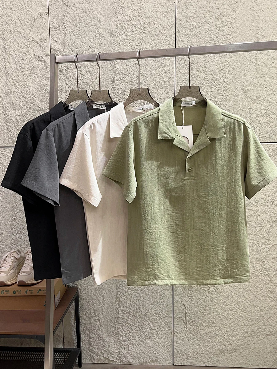 Elegant Cuban Collar Men's Shirt Moisture Wicking Casual Style Short Sleeve Breathable Comfortable Summer Fashion Business
Elegant Cuban Collar Men's Shirt Moisture Wicking Casual Style Short Sleeve Breathable Comfortable Summer Fashion Business