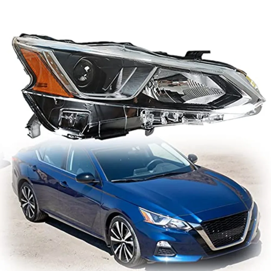 Passenger Side Chrome Projector Headlight Assembly Replacement for Altima 2019 2020 Halogen Headlight with Chrome Finish and En
Passenger Side Chrome Projector Headlight Assembly Replacement for Altima 2019 2020 Halogen Headlight with Chrome Finish and En