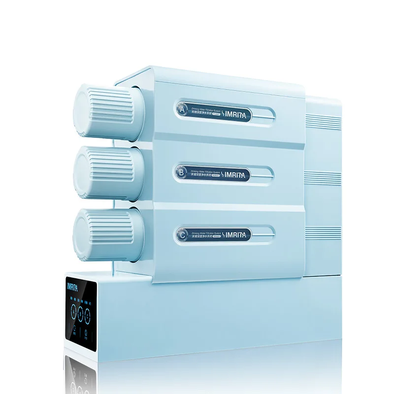 IMRITA Best Quality Under Sink Tankless 75GPD Reverse Osmosis System Water Purifier For Home
IMRITA Best Quality Under Sink Tankless 75GPD Reverse Osmosis System Water Purifier For Home