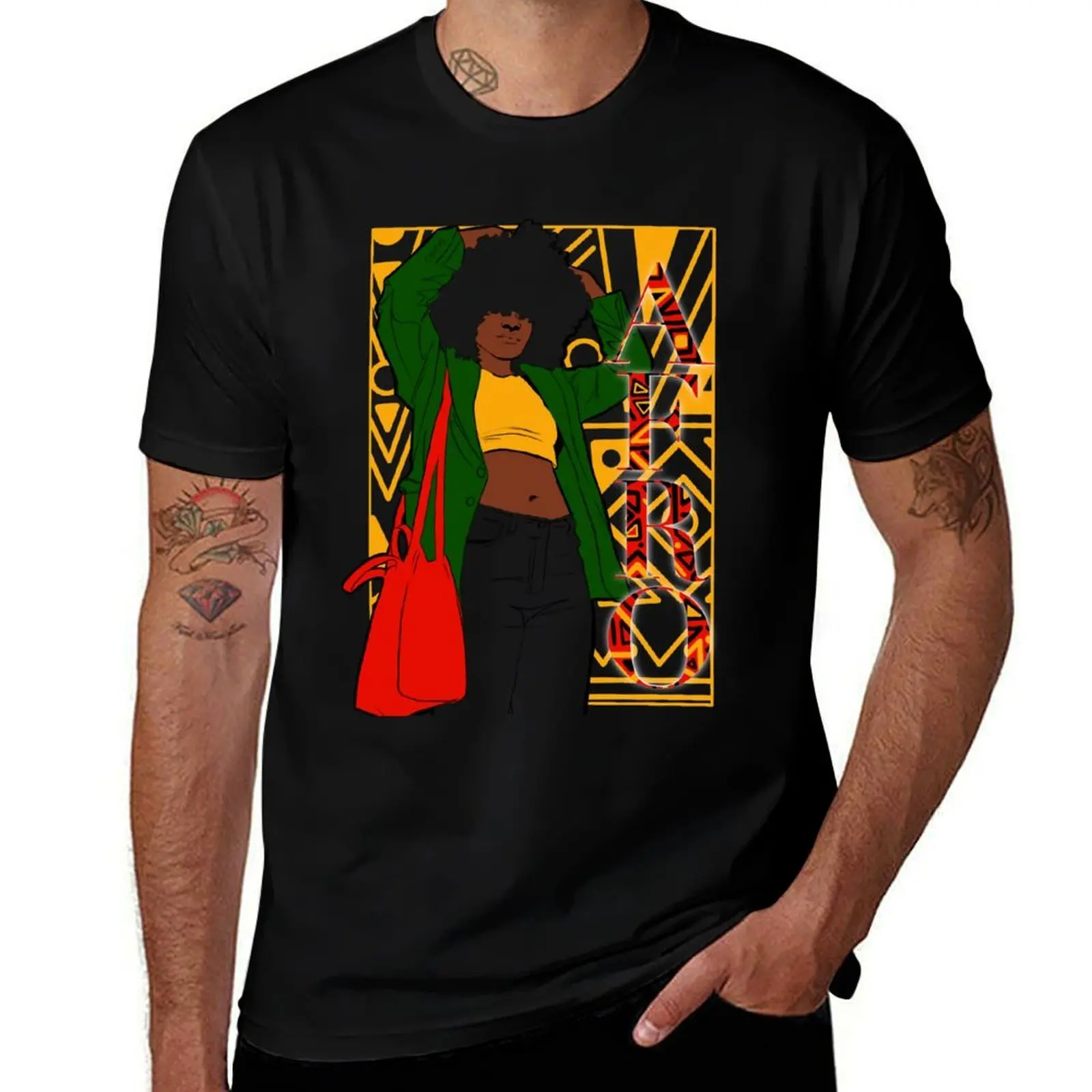 Afro Design T-Shirt vintage anime shirt vintage clothes Clothing big and tall t shirts for men
Afro Design T-Shirt vintage anime shirt vintage clothes Clothing big and tall t shirts for men