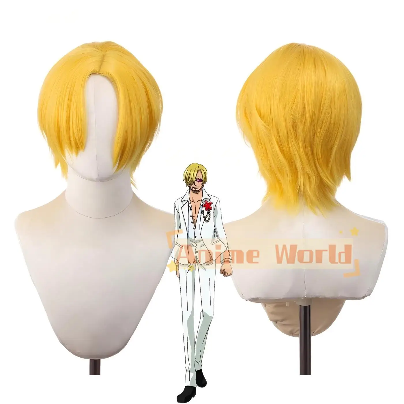 Anime Sanji Cos Cosplay Wig Halloween Carnival Party Props Synthetic Hair Heat Resistant Fiber + Wig Cap
Anime Sanji Cos Cosplay Wig Halloween Carnival Party Props Synthetic Hair Heat Resistant Fiber + Wig Cap