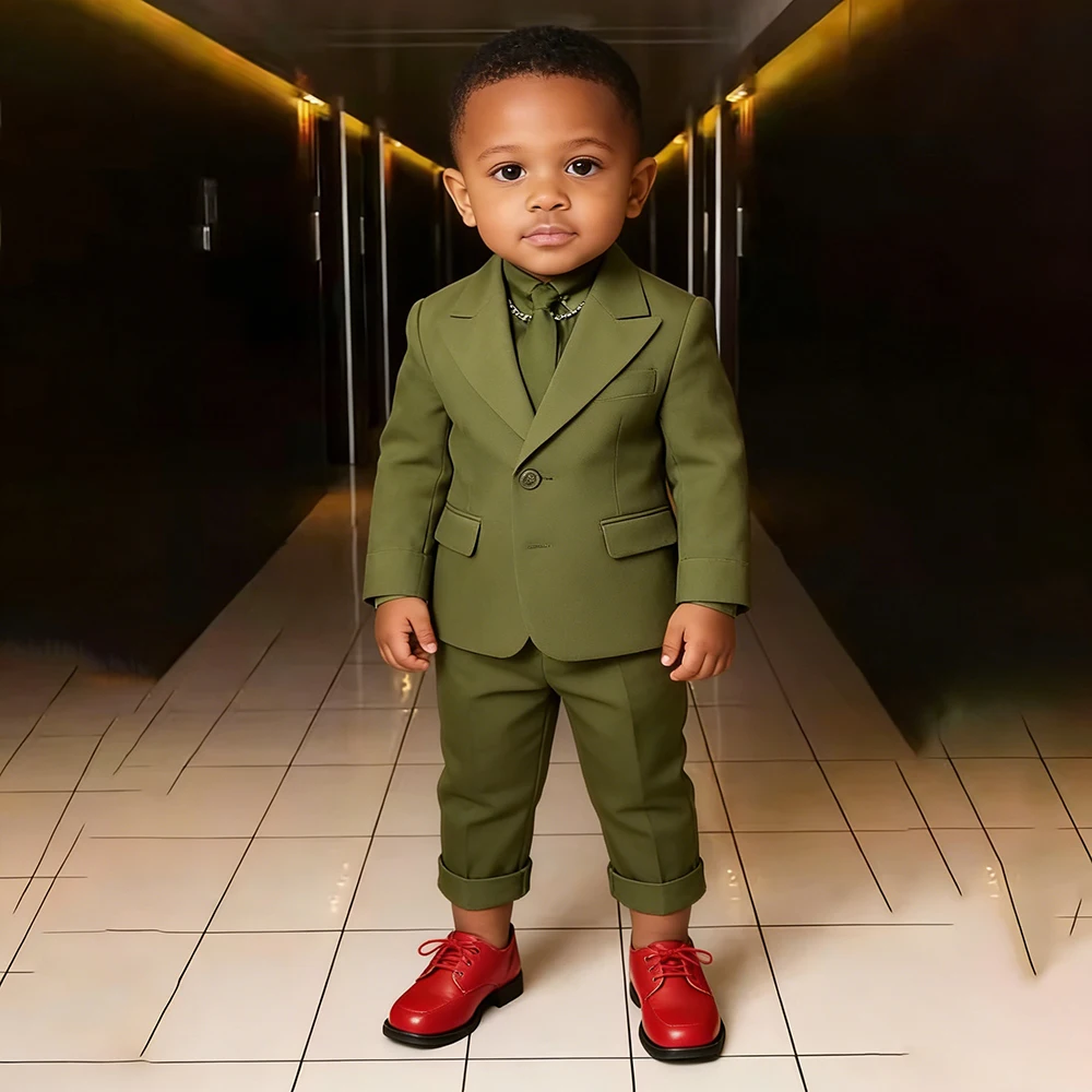 Роскошные костюмы для мальчиков, однотонные однобортные однобортные костюмы с острым лацканом, облегающие костюмы из двух предметов, куртка, брюки, детская одежда, наряды
Роскошные костюмы для мальчиков, однотонные однобортные однобортные костюмы с острым лацканом, облегающие костюмы из двух предметов, куртка, брюки, детская одежда, наряды