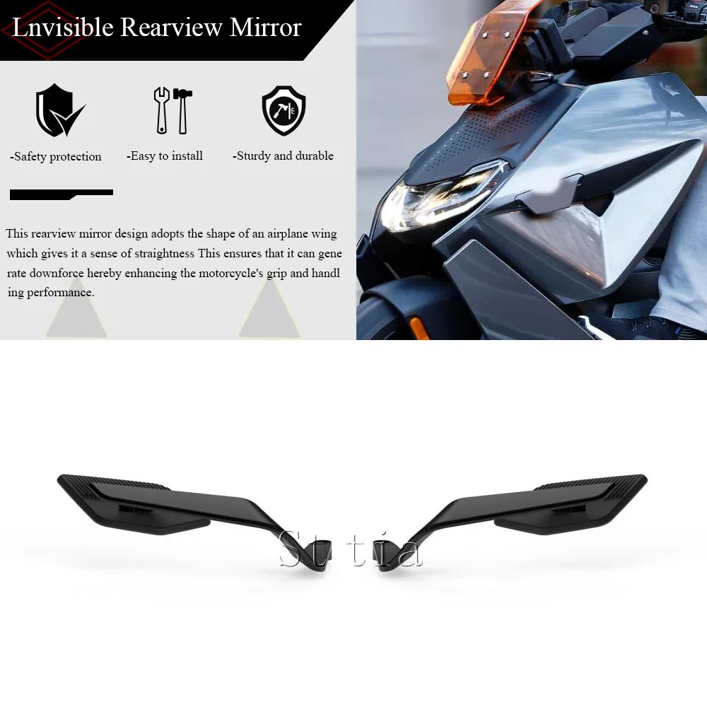 For BMW CE04 CE 04 ce04 2021-2025 New Motorcycle Accessories Mirrors Black Wind Wing Adjustable Rotating Rearview Mirrors Kits
For BMW CE04 CE 04 ce04 2021-2025 New Motorcycle Accessories Mirrors Black Wind Wing Adjustable Rotating Rearview Mirrors Kits