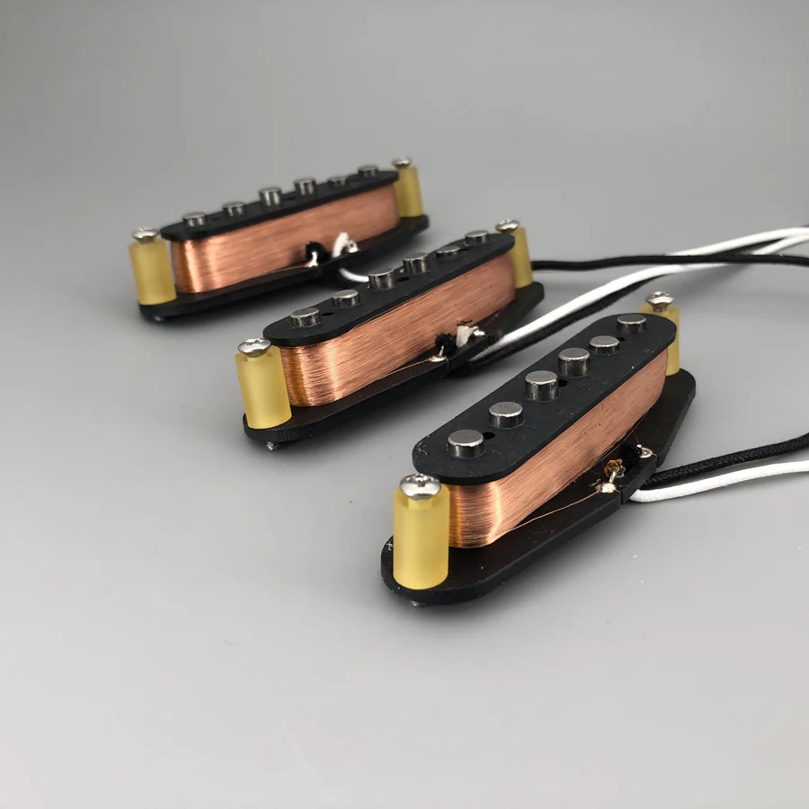 Vintage V60 SSS Single Coil Handwound Alnico 5 Guitar 42 Heavy Formvar Wires
Vintage V60 SSS Single Coil Handwound Alnico 5 Guitar 42 Heavy Formvar Wires