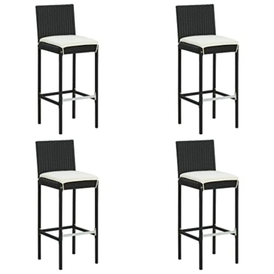 4-Pack Patio Chairs 42.5" Rattan Bar Stools with Removable Cushions UV-Resistant Poly Rattan Stackable Outdoor Dining Chairs fo
4-Pack Patio Chairs 42.5" Rattan Bar Stools with Removable Cushions UV-Resistant Poly Rattan Stackable Outdoor Dining Chairs fo