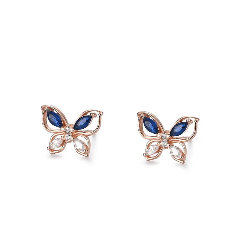Authentic 925 Sterling Silver Earring Sweet Hollow Butterfly Crystal Stud Earring For Women Girl Wedding Party Jewelry Gift
Authentic 925 Sterling Silver Earring Sweet Hollow Butterfly Crystal Stud Earring For Women Girl Wedding Party Jewelry Gift