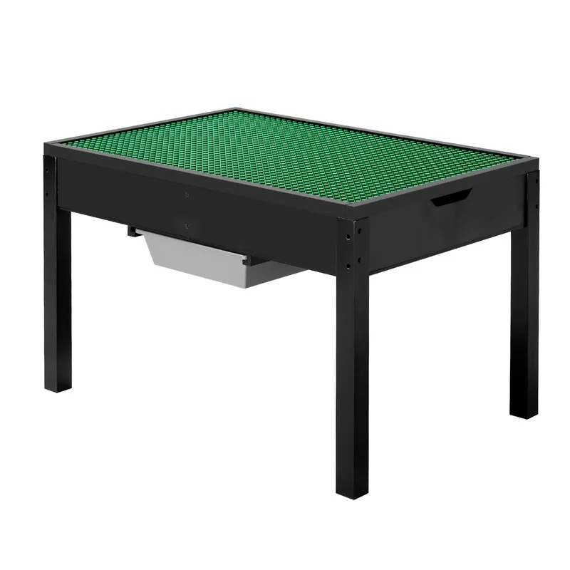 Wooden Activity Table with Double-Sided Blocks, Storage Bins, Multi-Use Play Table for Kids 3+, Black
Wooden Activity Table with Double-Sided Blocks, Storage Bins, Multi-Use Play Table for Kids 3+, Black