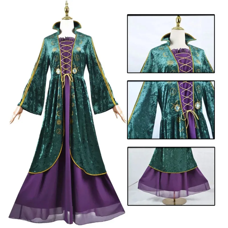 Hocus 2 Costume Winifred Sanderson Cosplay Costume Dress Outfit Suit Uniform Women Halloween Carnival Costume
Hocus 2 Costume Winifred Sanderson Cosplay Costume Dress Outfit Suit Uniform Women Halloween Carnival Costume