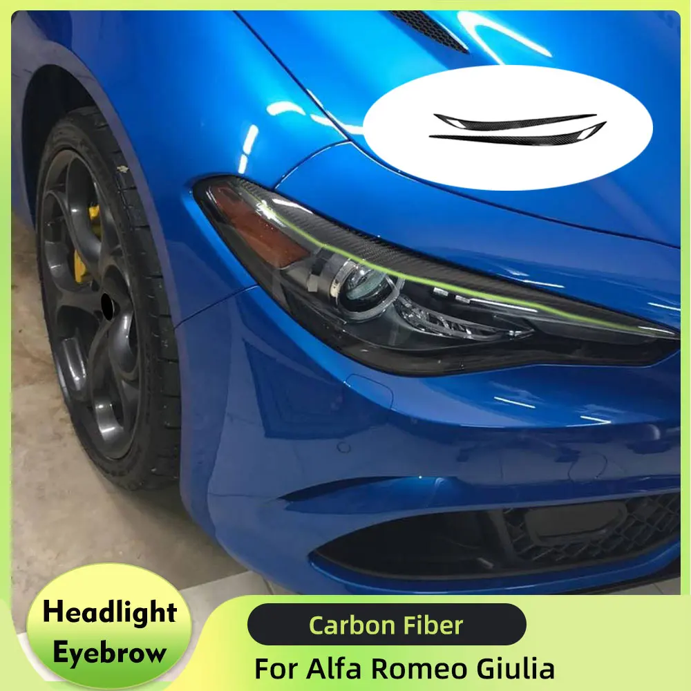 Headlight Eyebrows Cover For Alfa Romeo Giulia Quadrifoglio Base TI Sedan 4Door 2015-2022 Real Carbon Fiber Eyelids Trim
Headlight Eyebrows Cover For Alfa Romeo Giulia Quadrifoglio Base TI Sedan 4Door 2015-2022 Real Carbon Fiber Eyelids Trim