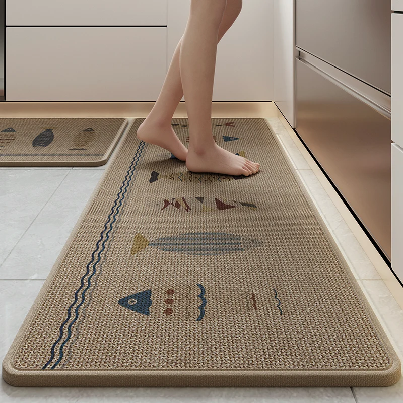 Kitchen Door Mat Anti-Slip Long Strip Water Absorbent Oil Absorbent Washable Home Use Entrance Rug Modern Simple Style Linen ...
Kitchen Door Mat Anti-Slip Long Strip Water Absorbent Oil Absorbent Washable Home Use Entrance Rug Modern Simple Style Linen ...