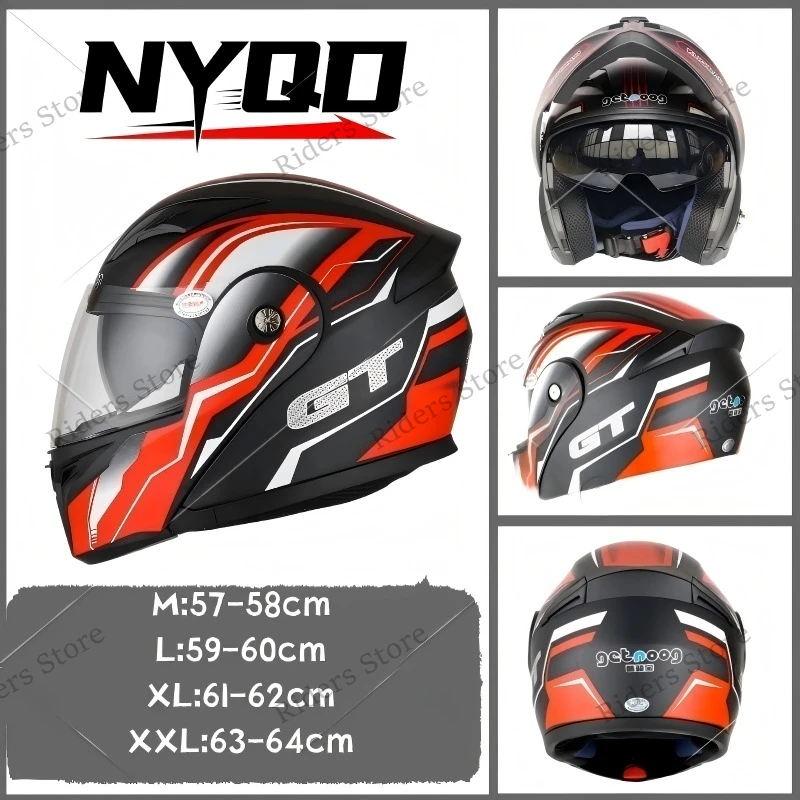 3C Certified Modular Flip-Up Motorcycle Helmet Dual Visor Full Face Safety Helmet for Electric Scooter Men Women
3C Certified Modular Flip-Up Motorcycle Helmet Dual Visor Full Face Safety Helmet for Electric Scooter Men Women